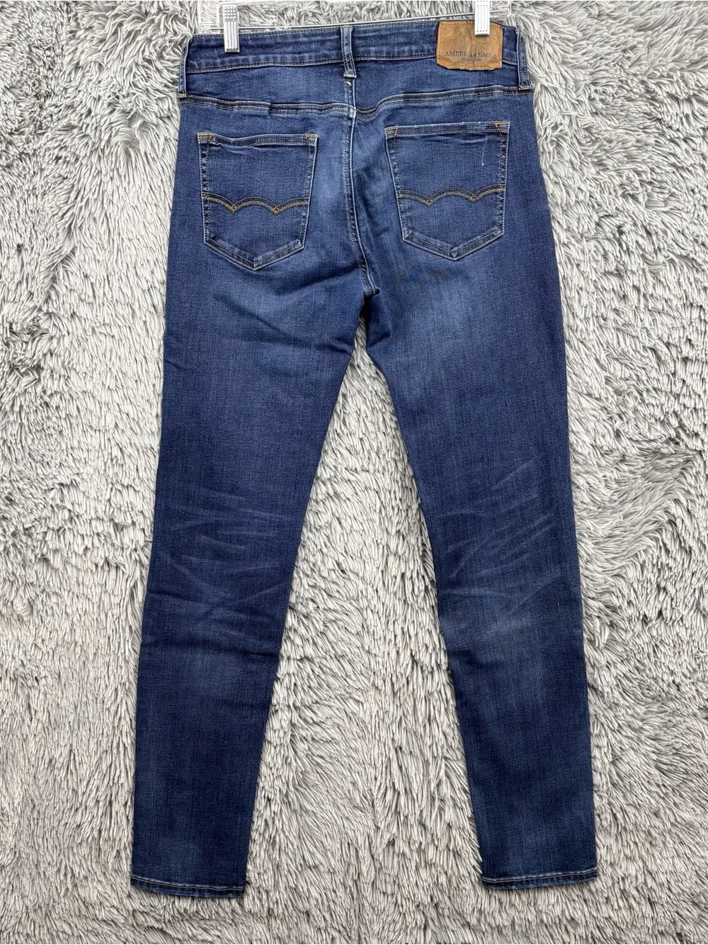 American Eagle Outfitters Jeans Mens 30 Blue Skinny Extreme Flex Distressed